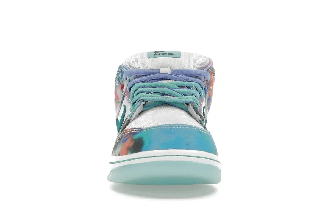Day Glow Nike SB Dunk Low Futura Laboratories Bleached Aqua