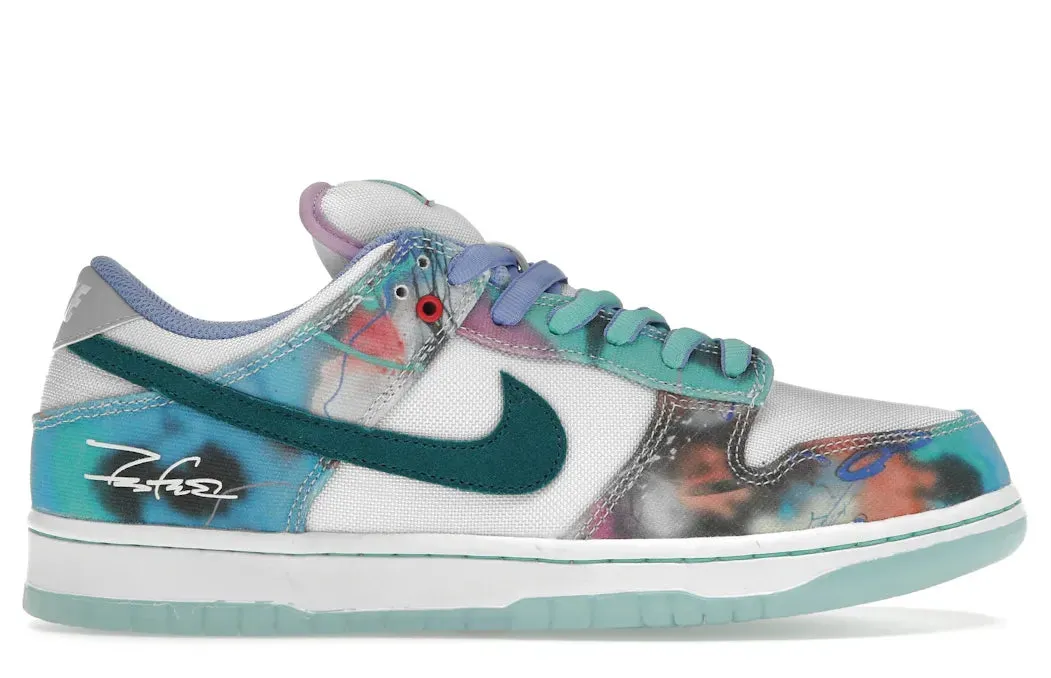 Nike SB Dunk Low Futura Laboratories Bleached Aqua Street Motion