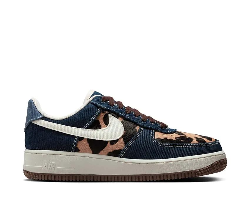 Nike Air Force 1 '07 W "Cheetah Blue Denim" Stylish Fit Trail Step