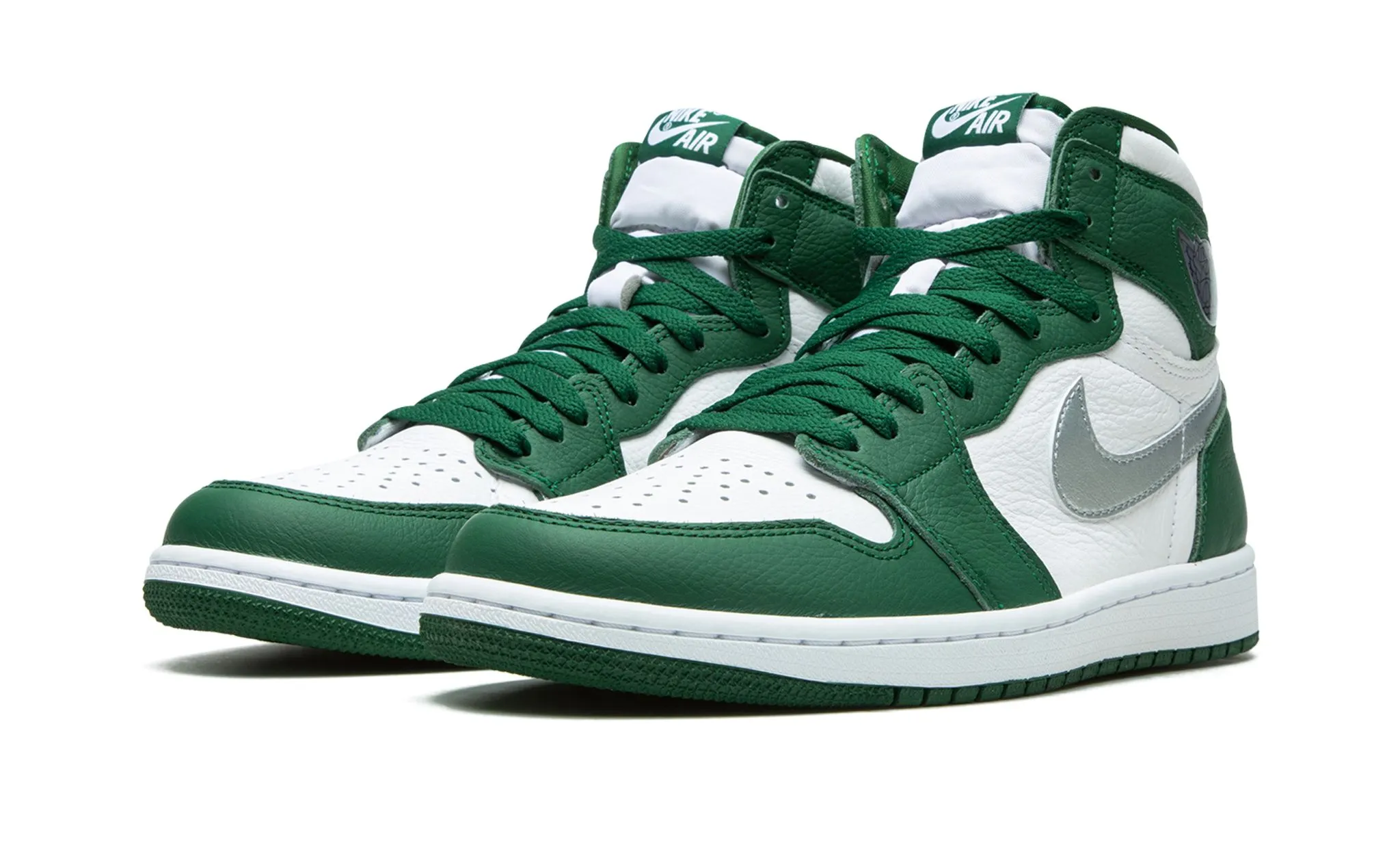 Air Jordan 1 High OG Gorge Green Green Leaf hook and loop closure