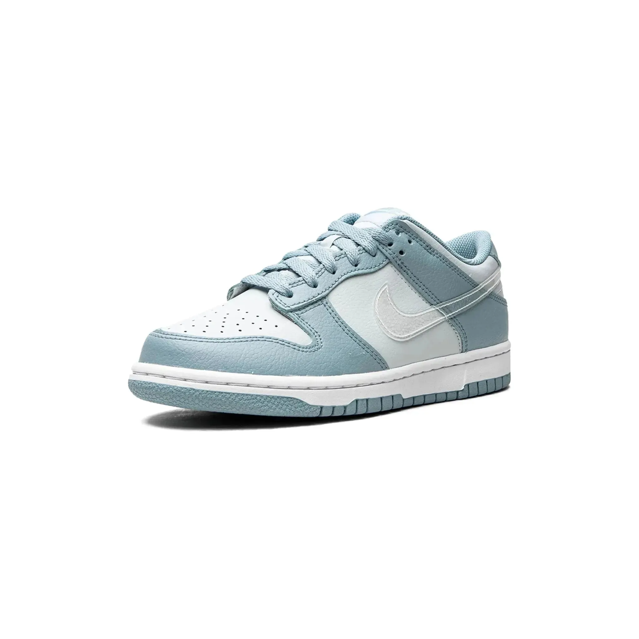 Nike Dunk Low ??Clear Blue Swoosh?? (GS) Comfort collar