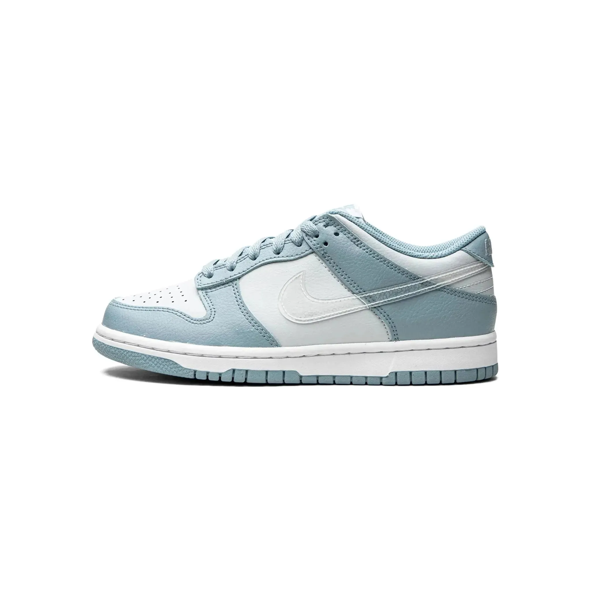 Nike Dunk Low ??Clear Blue Swoosh?? (GS) synthetic leather Timeless Fit