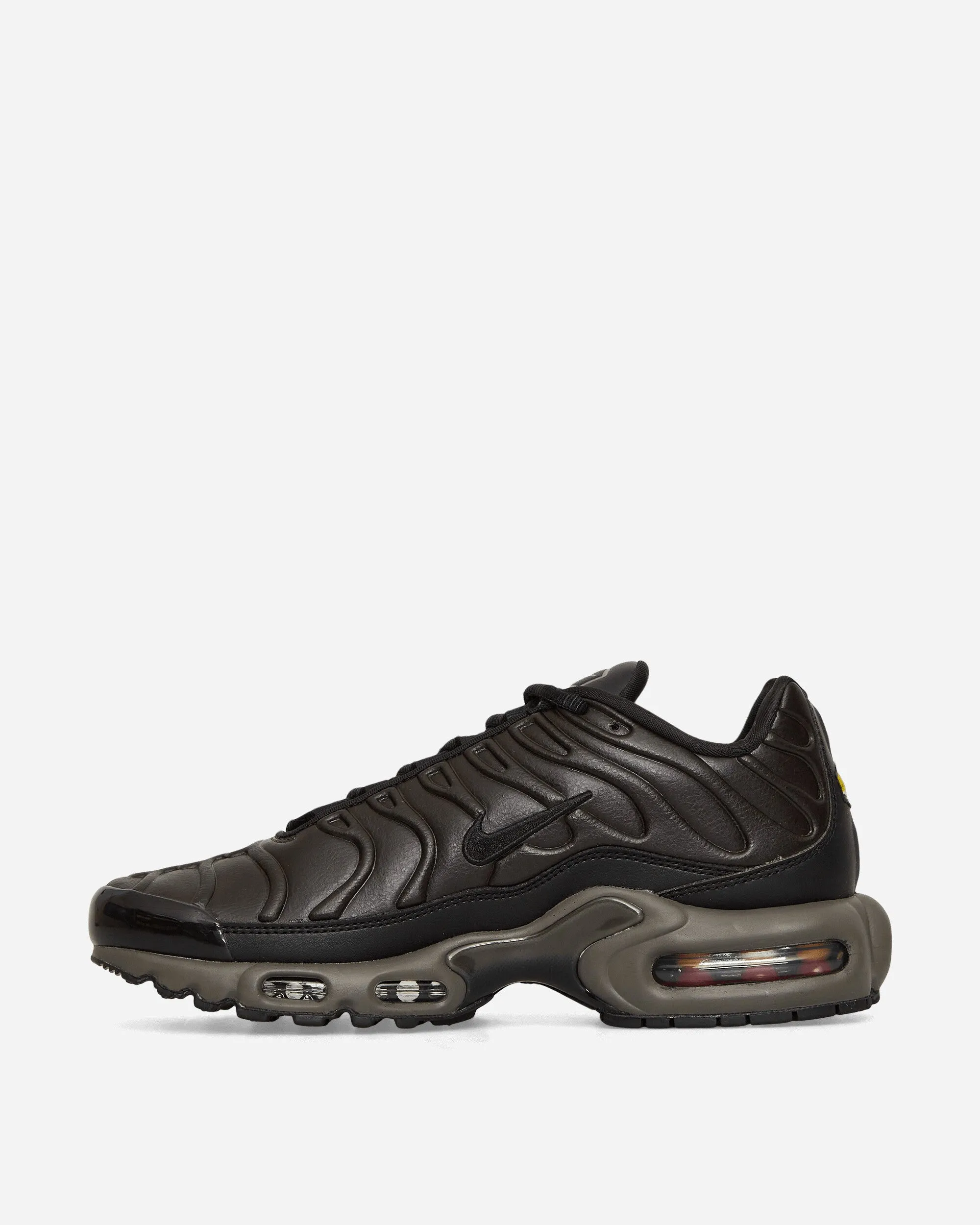 Firm Ground zipper Air Max Plus Premium Sneakers Black Tea / Petra Brown