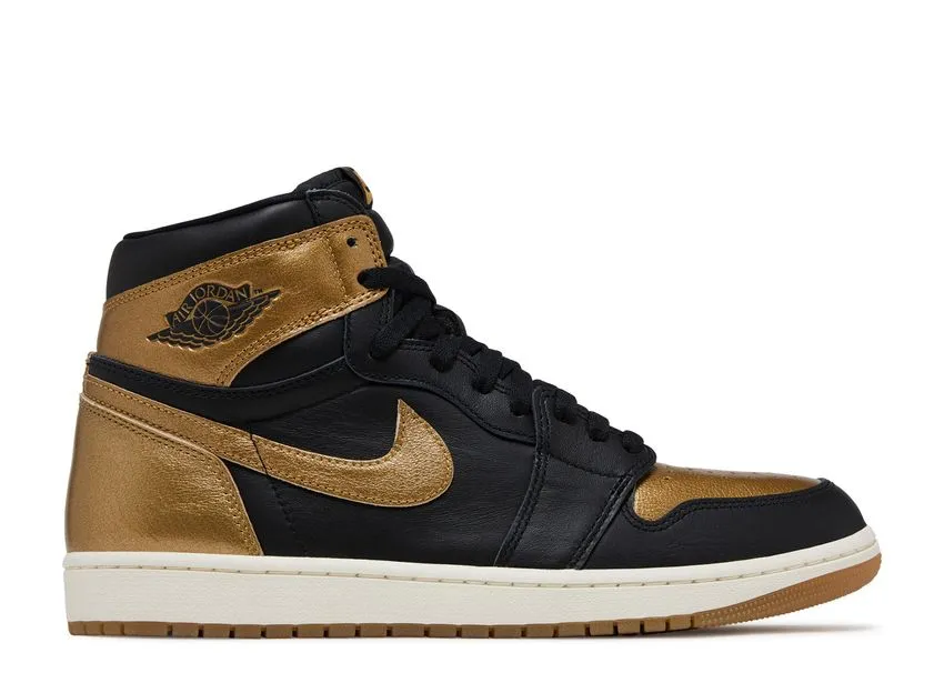 Airy Fit mesh ventilation Air Jordan 1 Retro High OG Black Metallic Gold