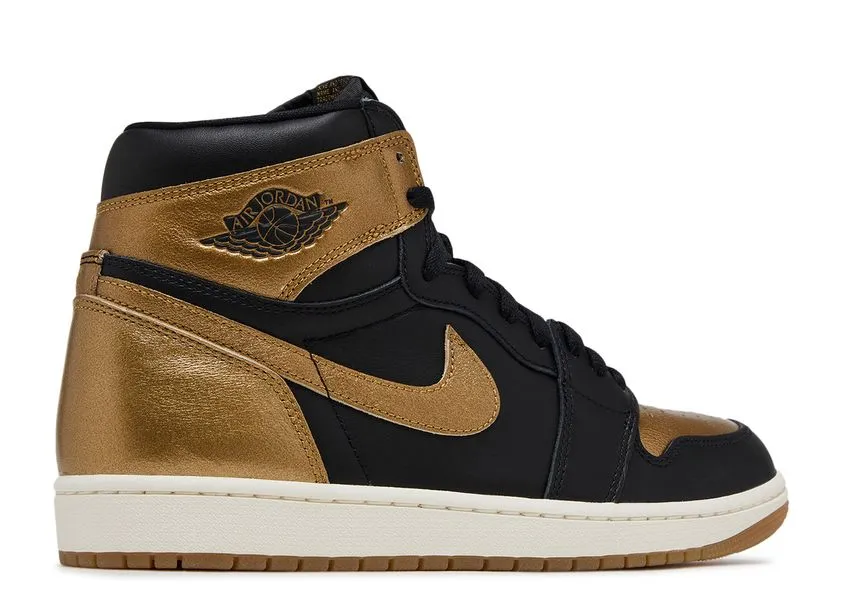 Foot Ease Easy Care Air Jordan 1 Retro High OG Black Metallic Gold