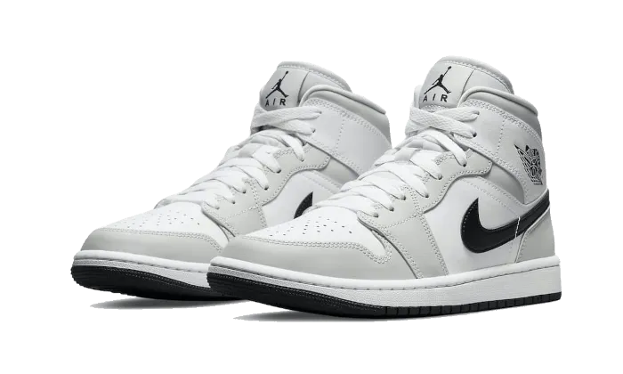 River Jog On demand Air Jordan 1 Mid White Light Smoke Grey