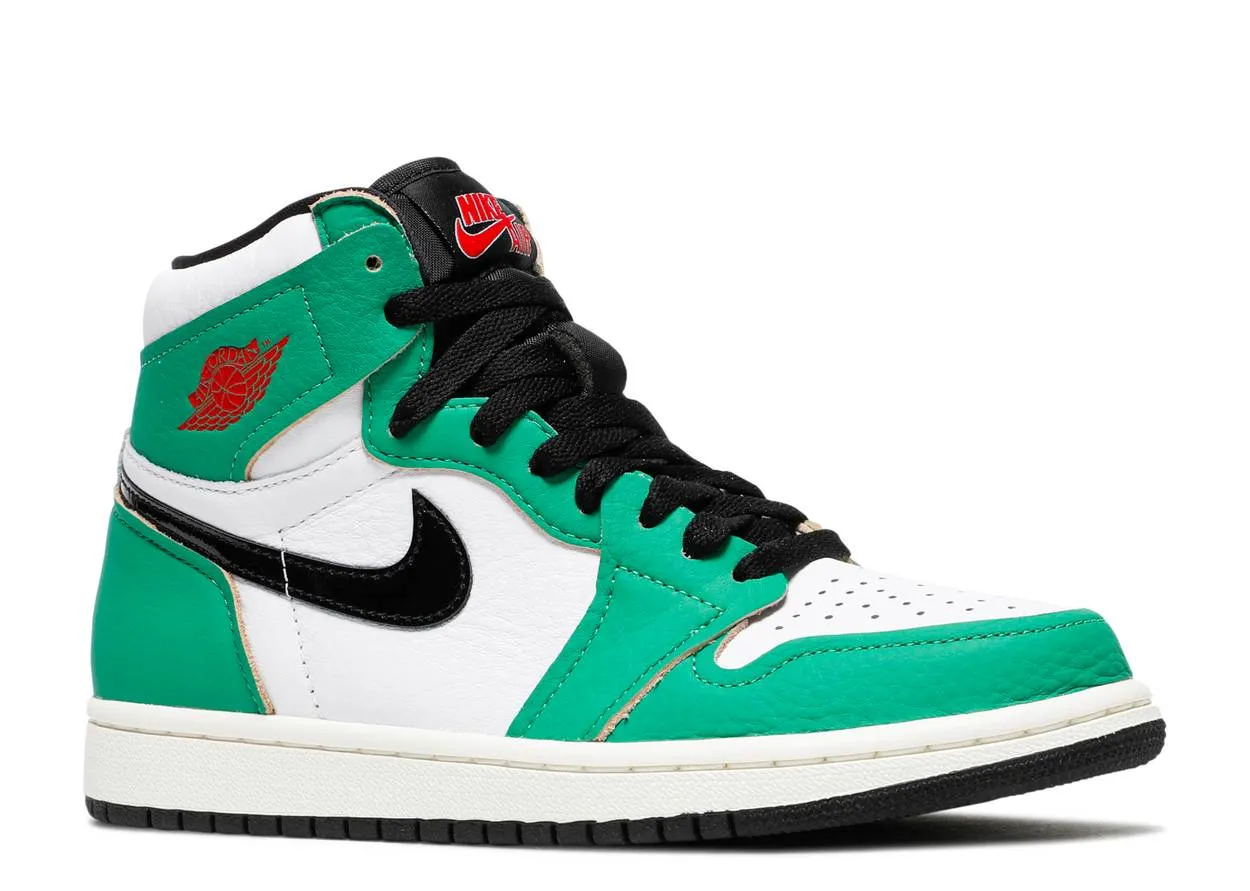 Clean Aesthetic Air Jordan 1 Retro High Lucky Green