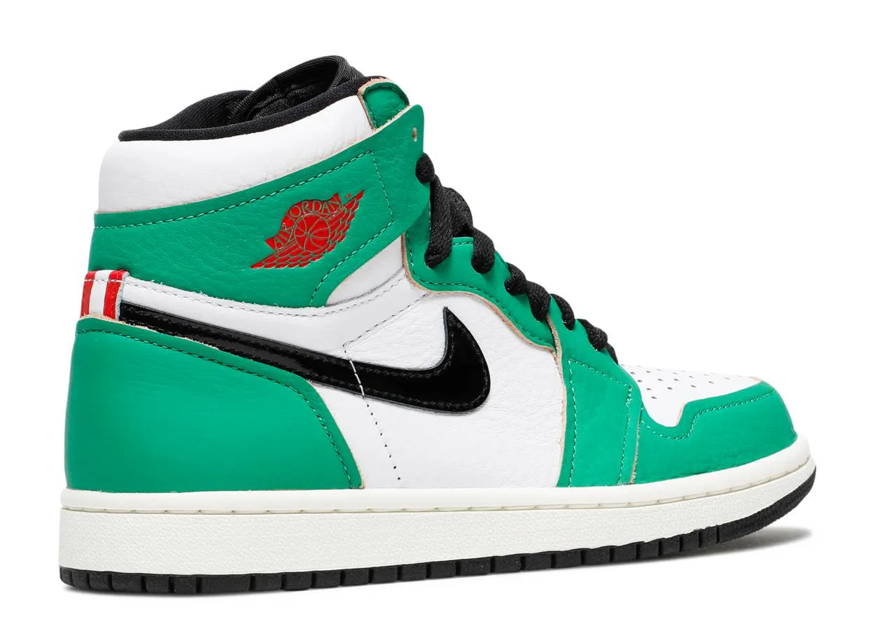 Street Day Air Jordan 1 Retro High Lucky Green