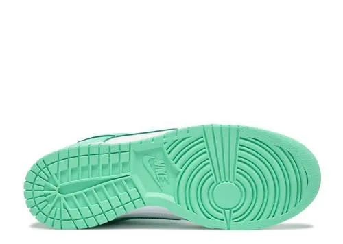 Foot Journey Square Toe Design Nike Dunk Low Green Glow