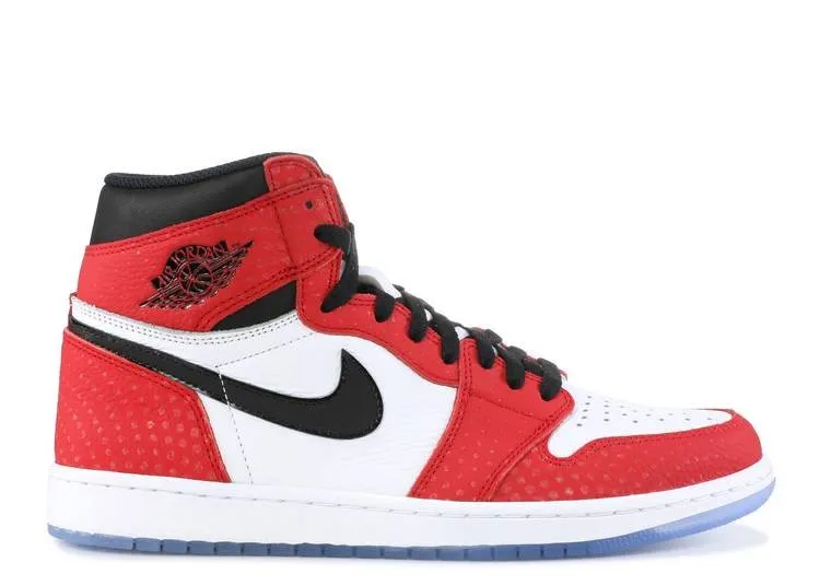 Air Jordan 1 Retro High Spider-Man "Origin Story" Smooth Texture