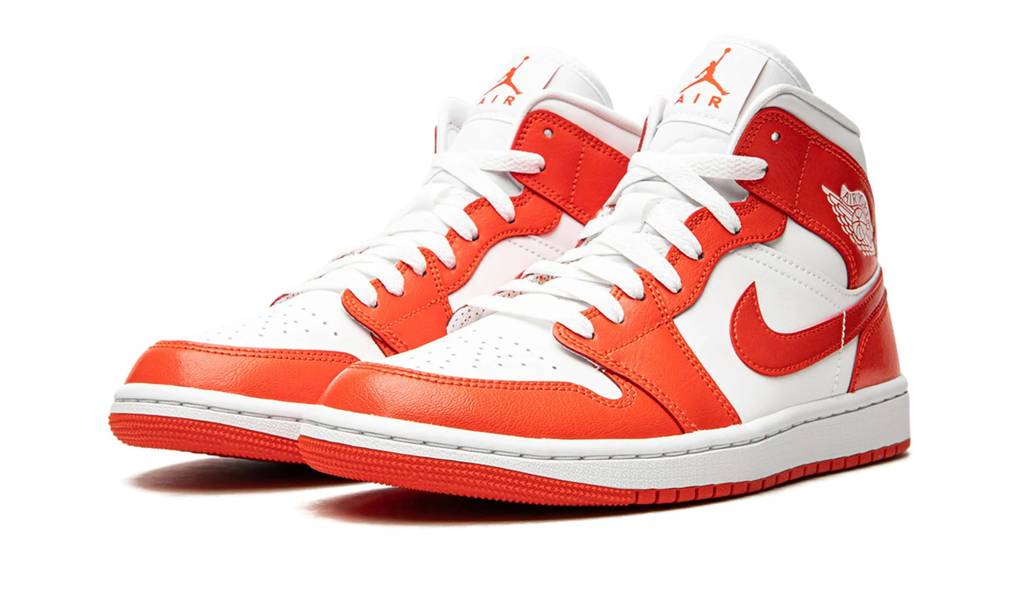 Wmns Air Jordan 1 Mid Habanero Red Active Mode