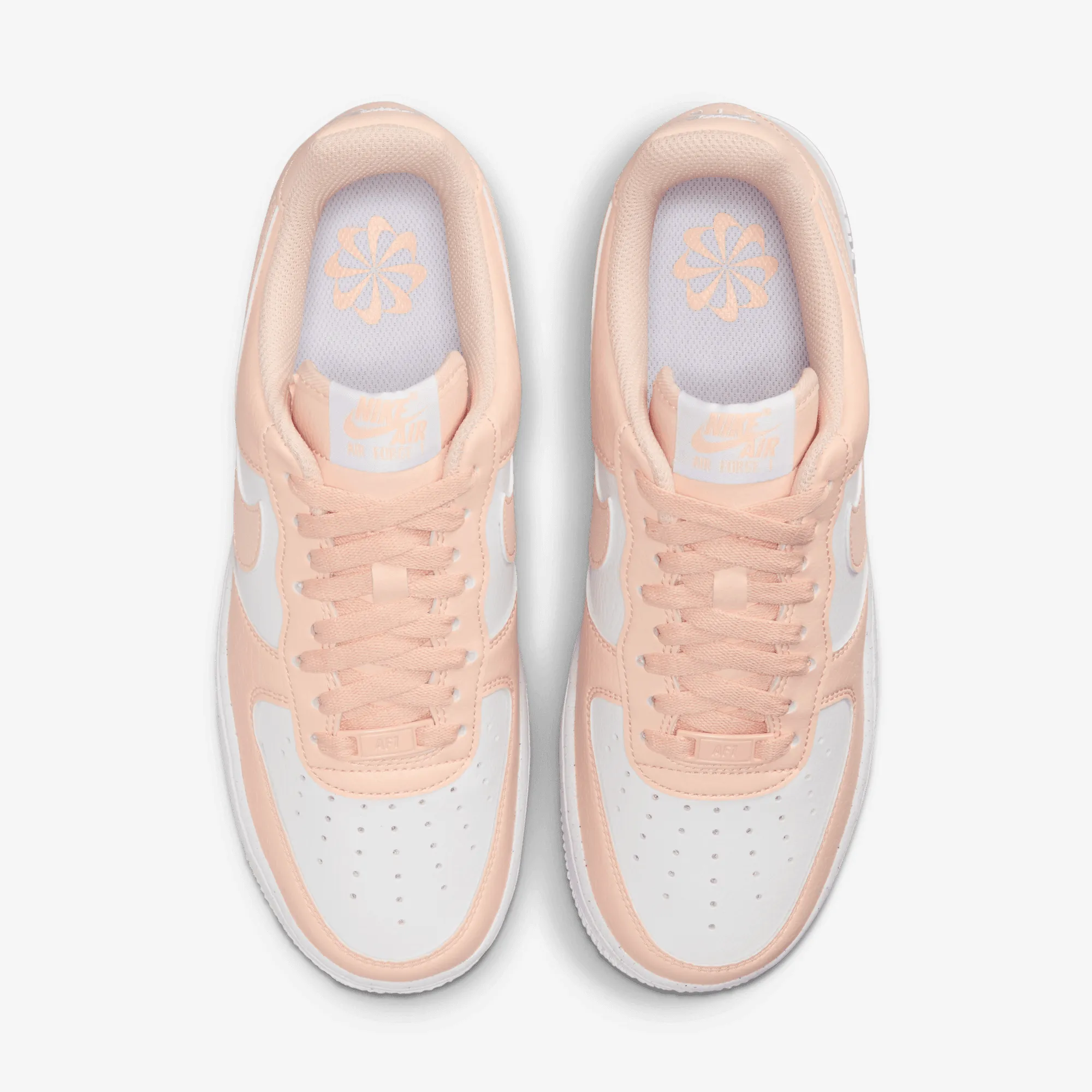 Fiber Mix Cotton Touch NIKE | AIR FORCE 1 '07 NEXT NATURE { WHITE/WASHED CORAL-WHITE
