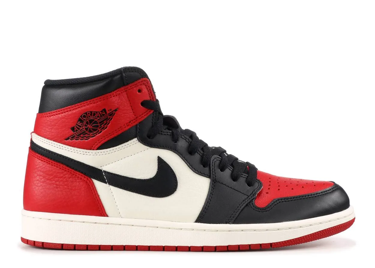 Compact Air Jordan 1 Retro High Bred Toe