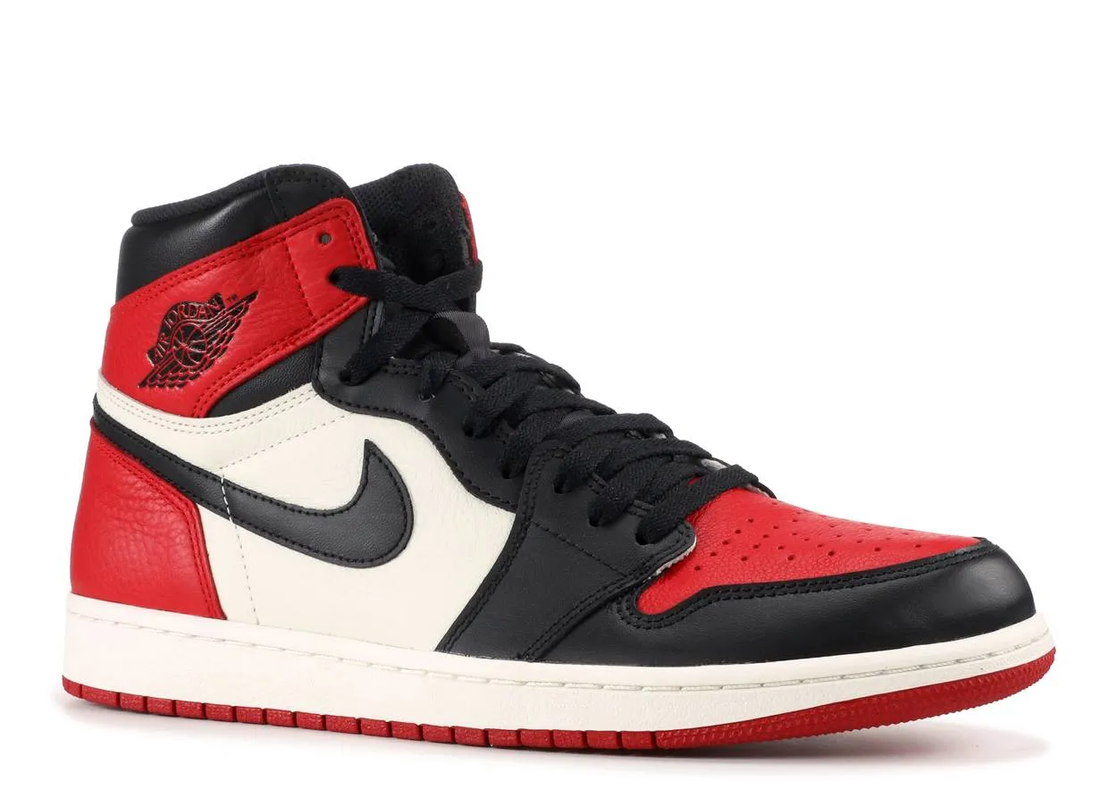 Air Jordan 1 Retro High Bred Toe Comfort First Model Day