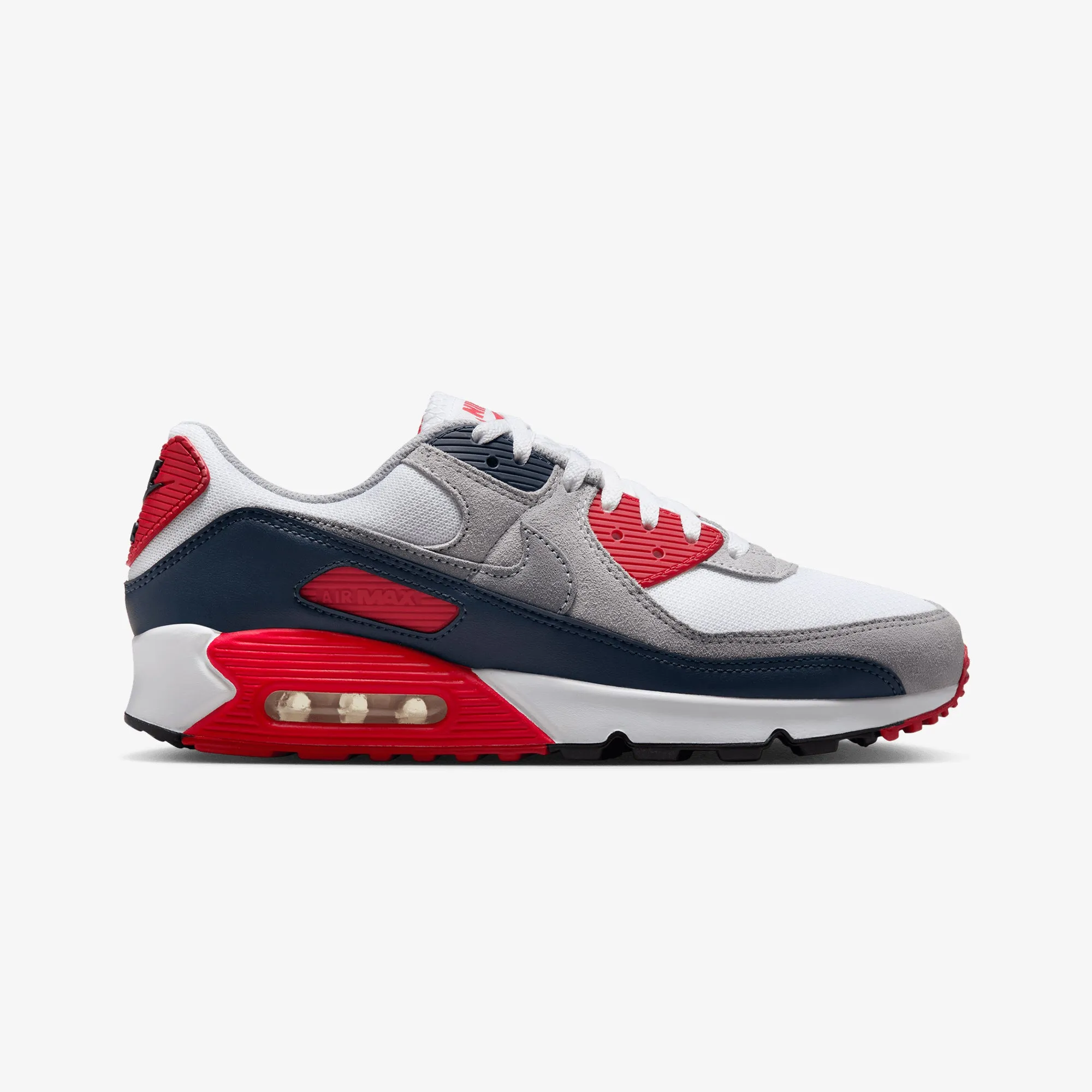 Energy Walk Nike | AIR MAX 90 { WHITE/COOL GREY-UNIVERSITY RED