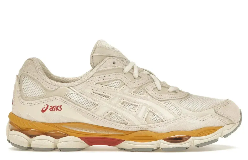 ASICS Gel-NYC Cream Oatmeal Reinforced Lace Holes Flexible Torsion System