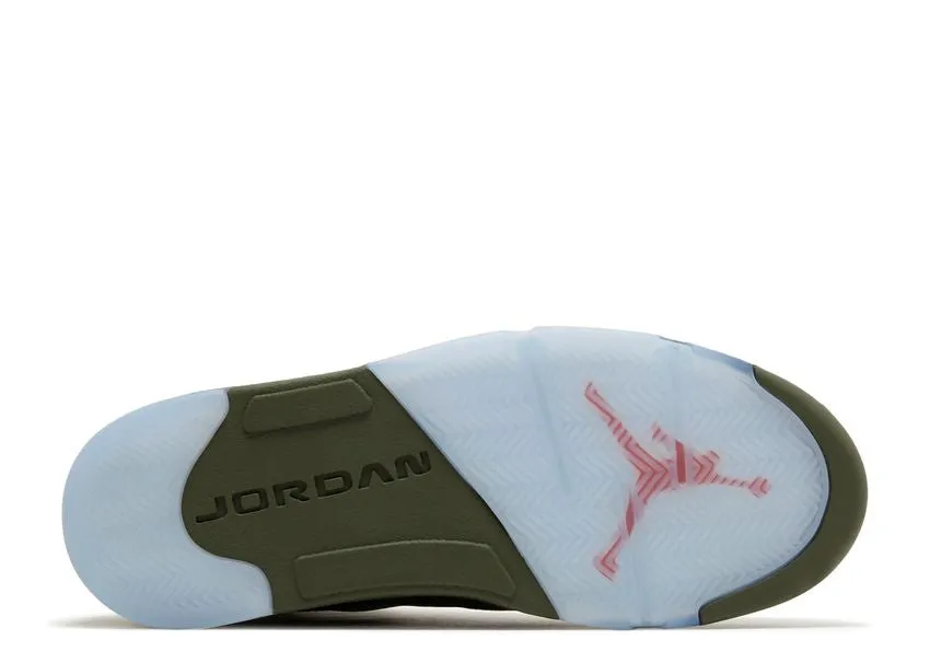 Air Jordan 5 Retro Olive Grip Power Breathable Outsole