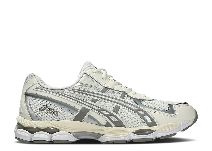 Asics Gel-NYC 2055 Cream Steel Stretch Lace System Lace   Up Style