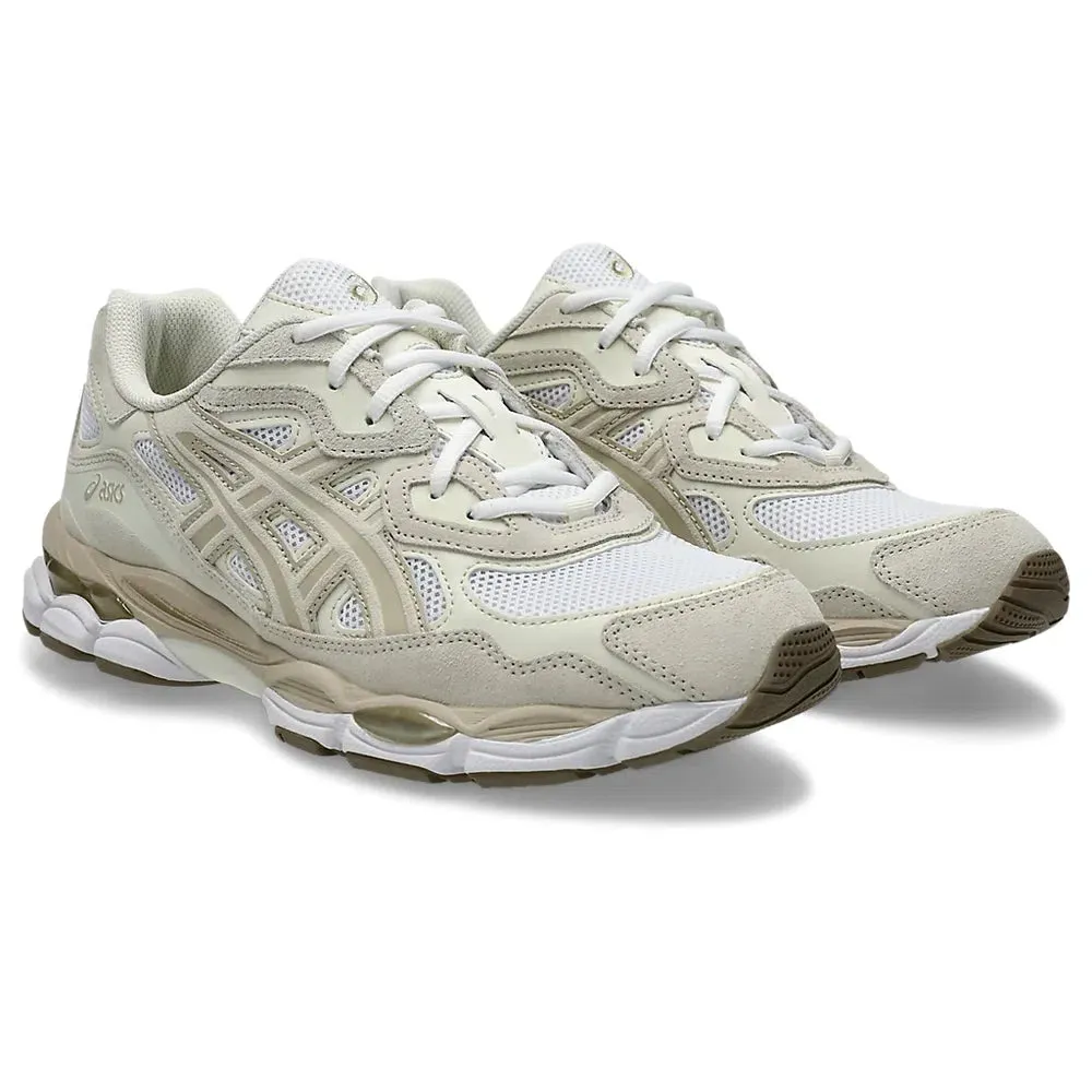 Asics GEL-NYC White and Feather Grey 1203A663-102 Vamp Reinforcement sports
