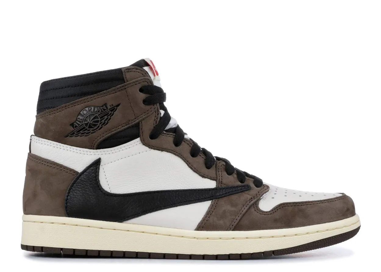 LeatherMaterial Day Run Air Jordan 1 Retro High Travis Scott