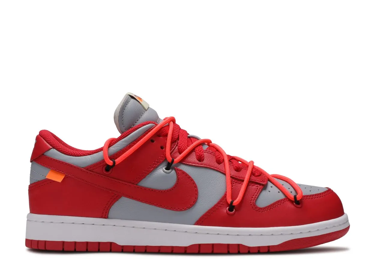 Nike Dunk Low Off-White University Red Wear Light Grass Step