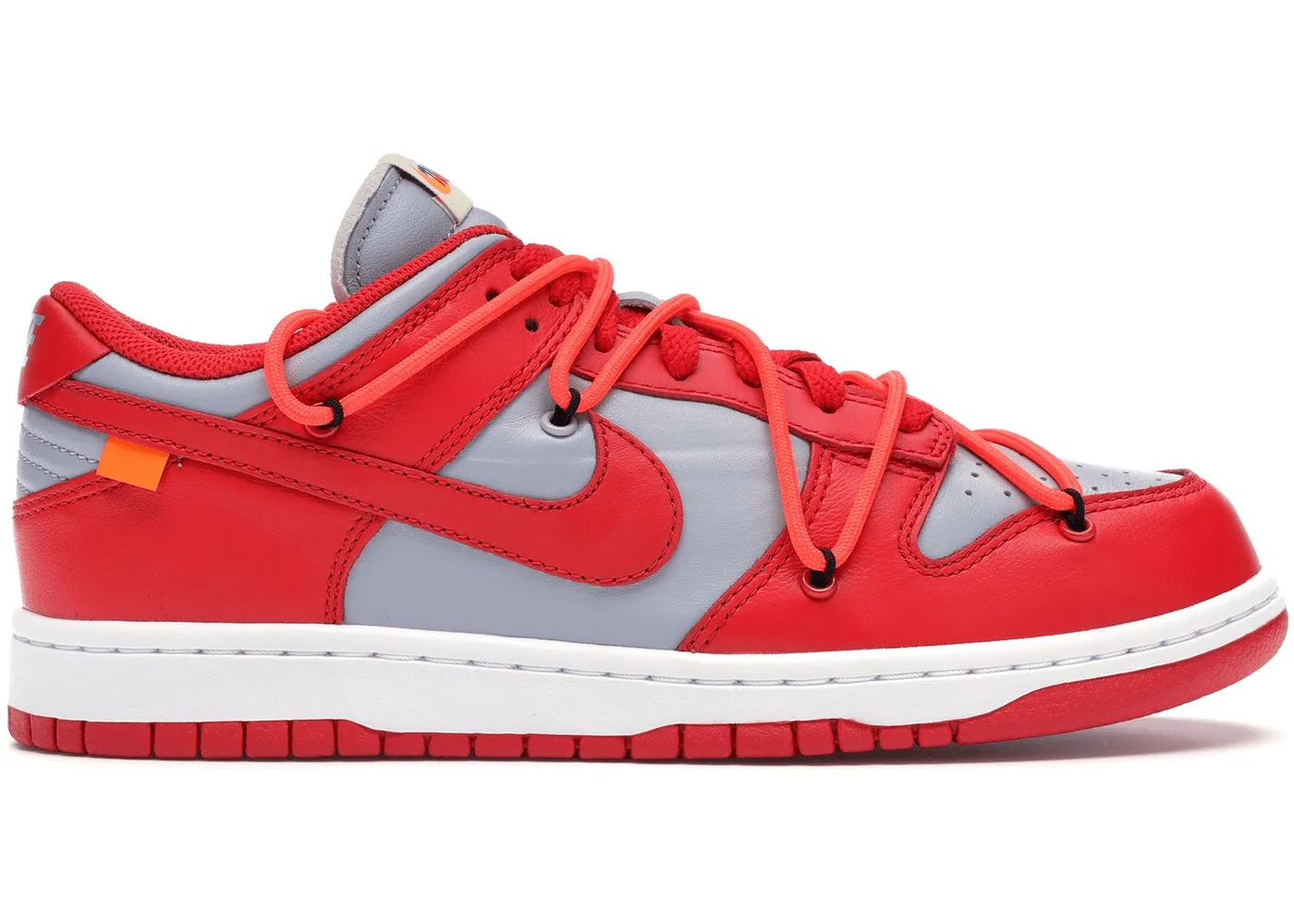 Nike Dunk Low Off-White University Red Short Trip