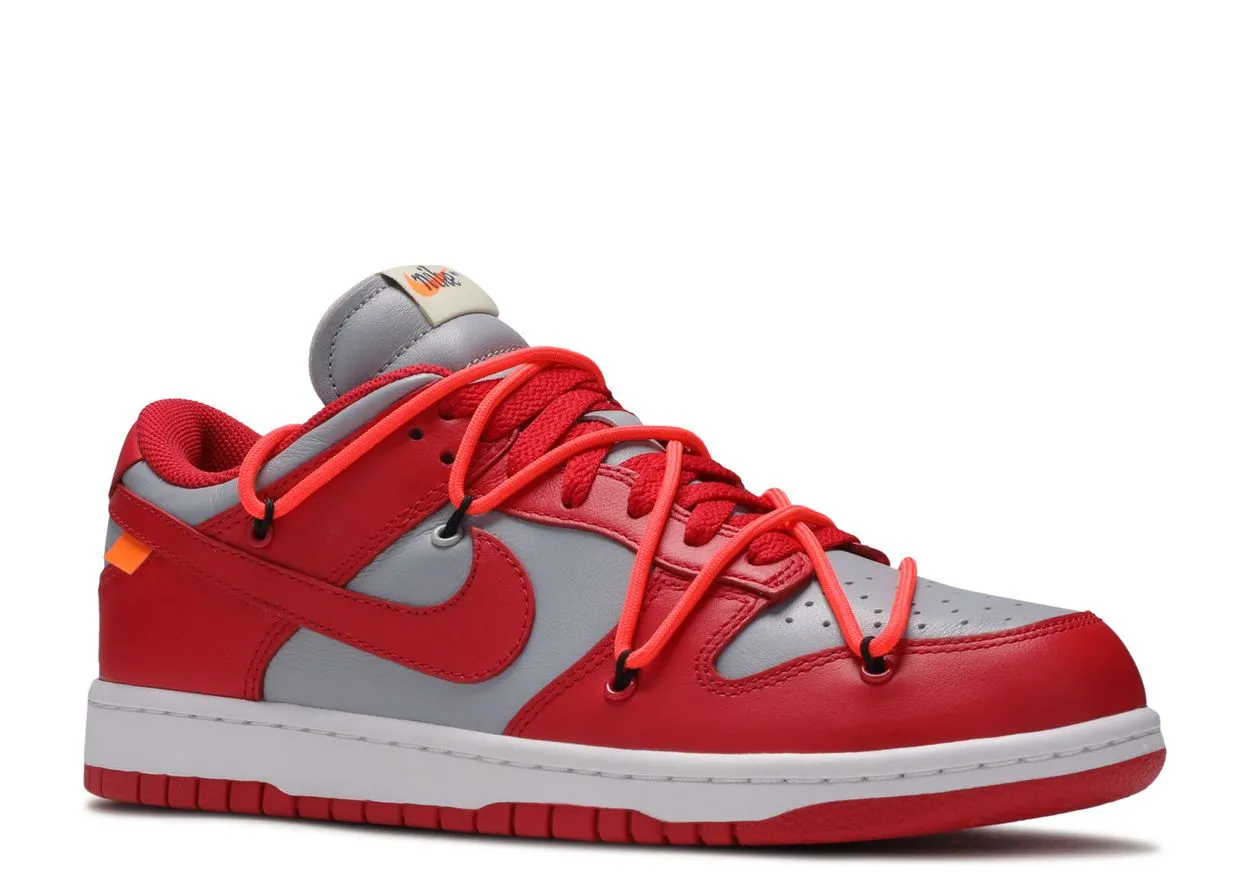 Nike Dunk Low Off-White University Red Adjustable Fit