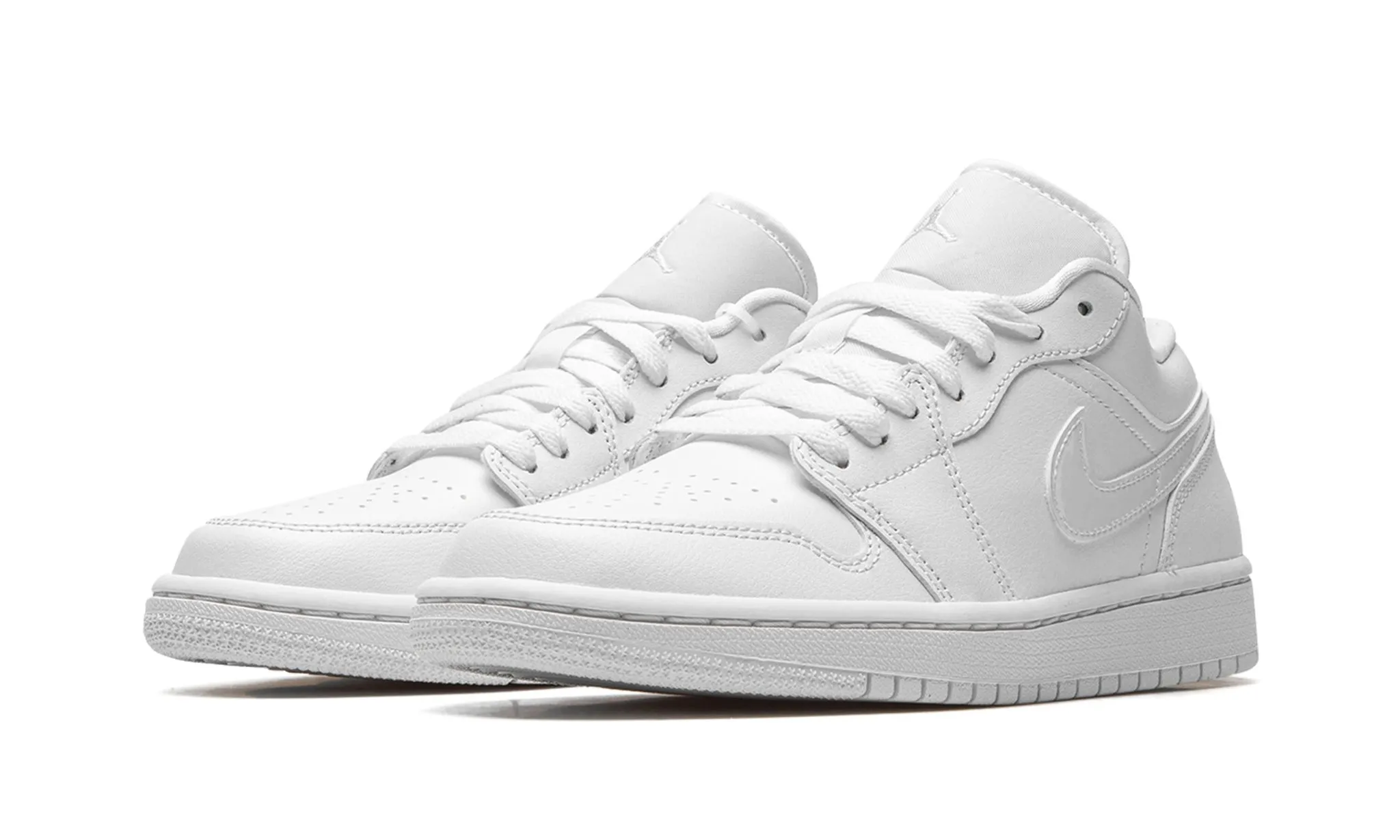 Wmns Air Jordan 1 Low Triple White Daily Comfort