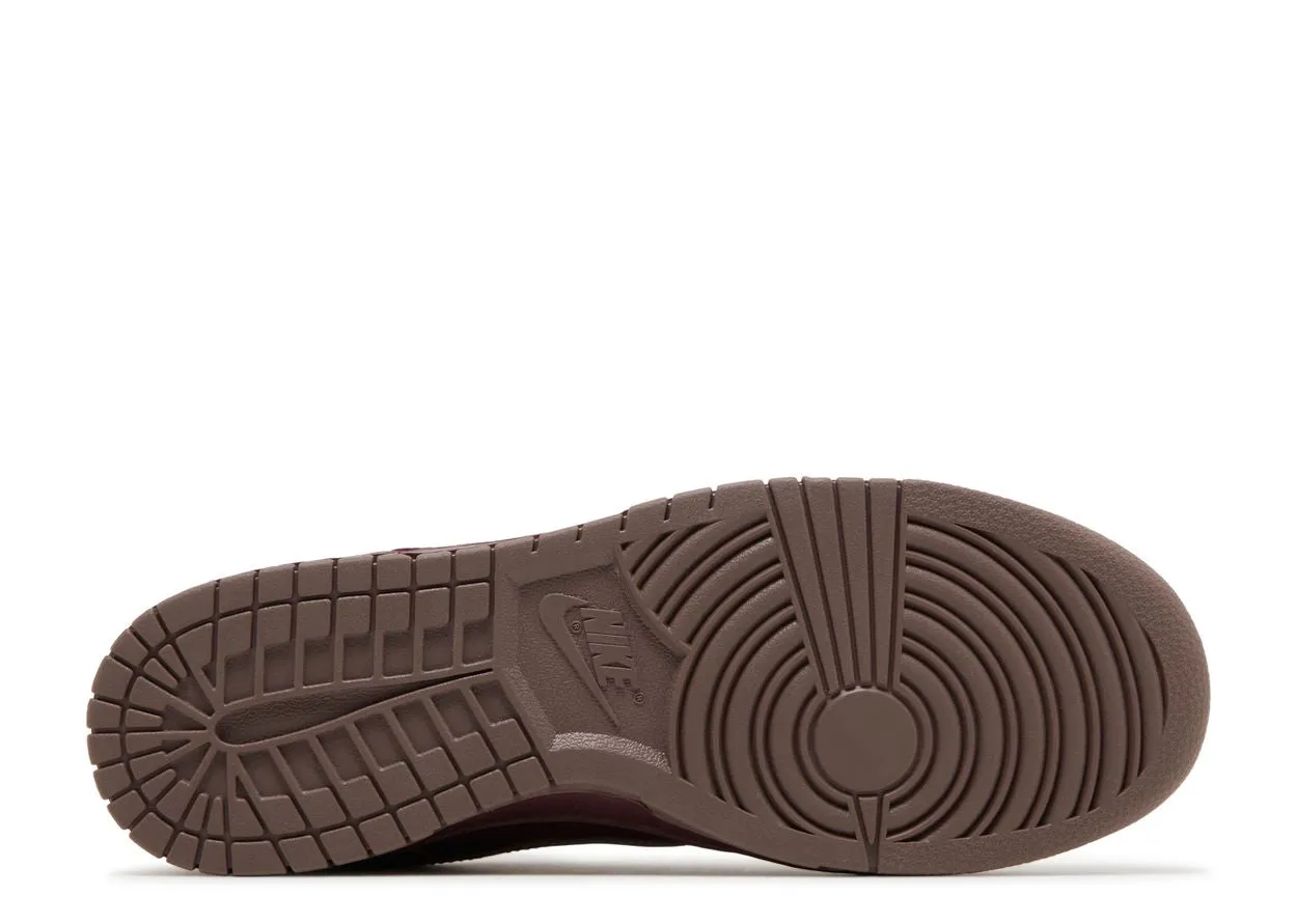 Nike Dunk Low Retro Premium Burgundy Crush Comfortable Footbed