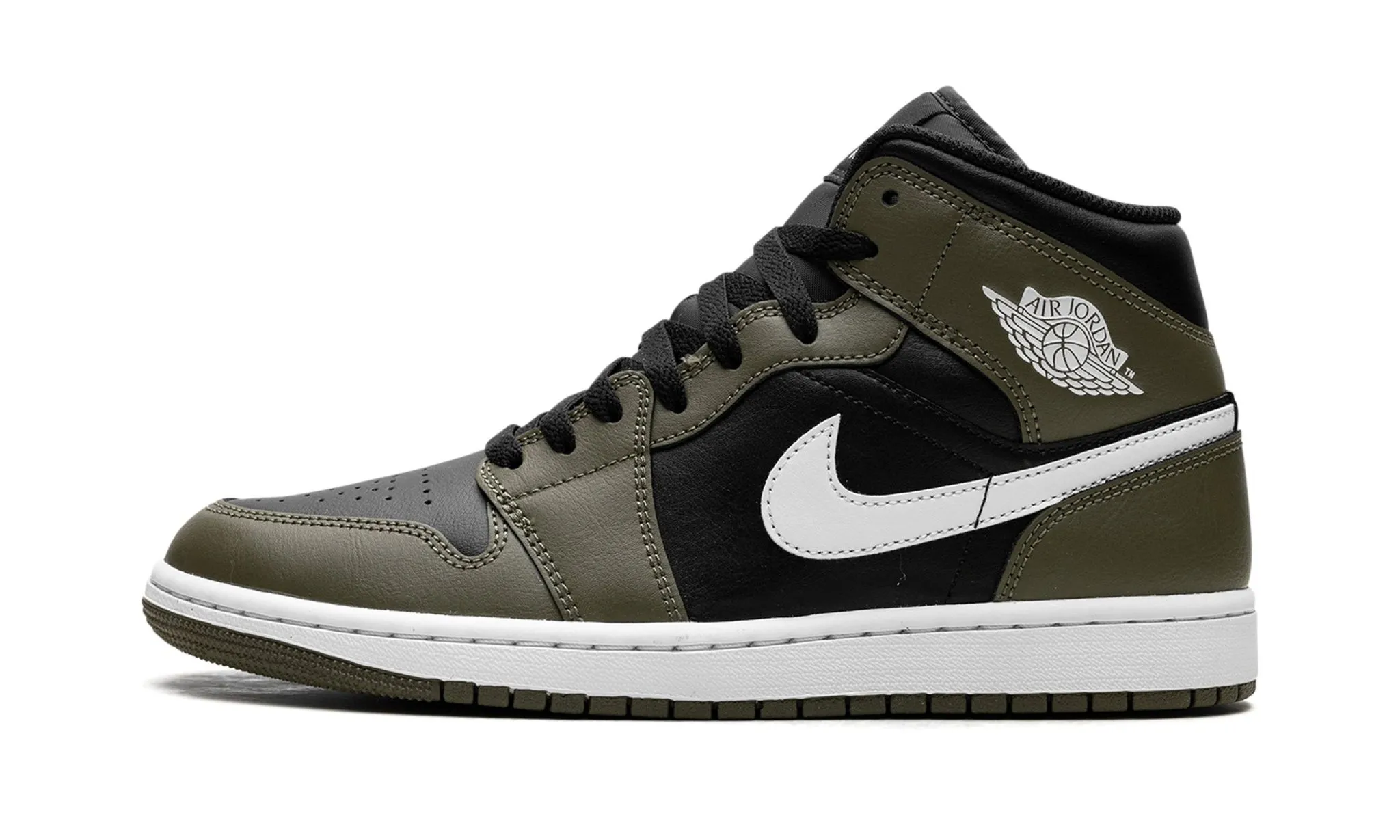 Air Jordan 1 Mid 'Medium Olive' Campus Run Coastal Style