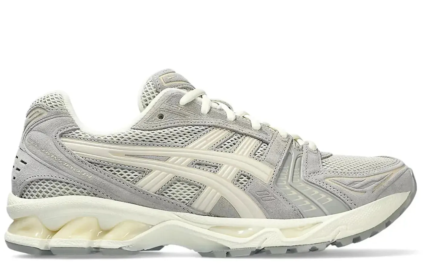 ASICS Gel-Kayano 14 White Sage Smoke Grey Flexible Groove Tech Youth Style