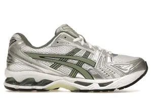 ASICS Gel-Kayano 14 White Pure Silver Slate Grey Sage Torque Reduction Engineering
