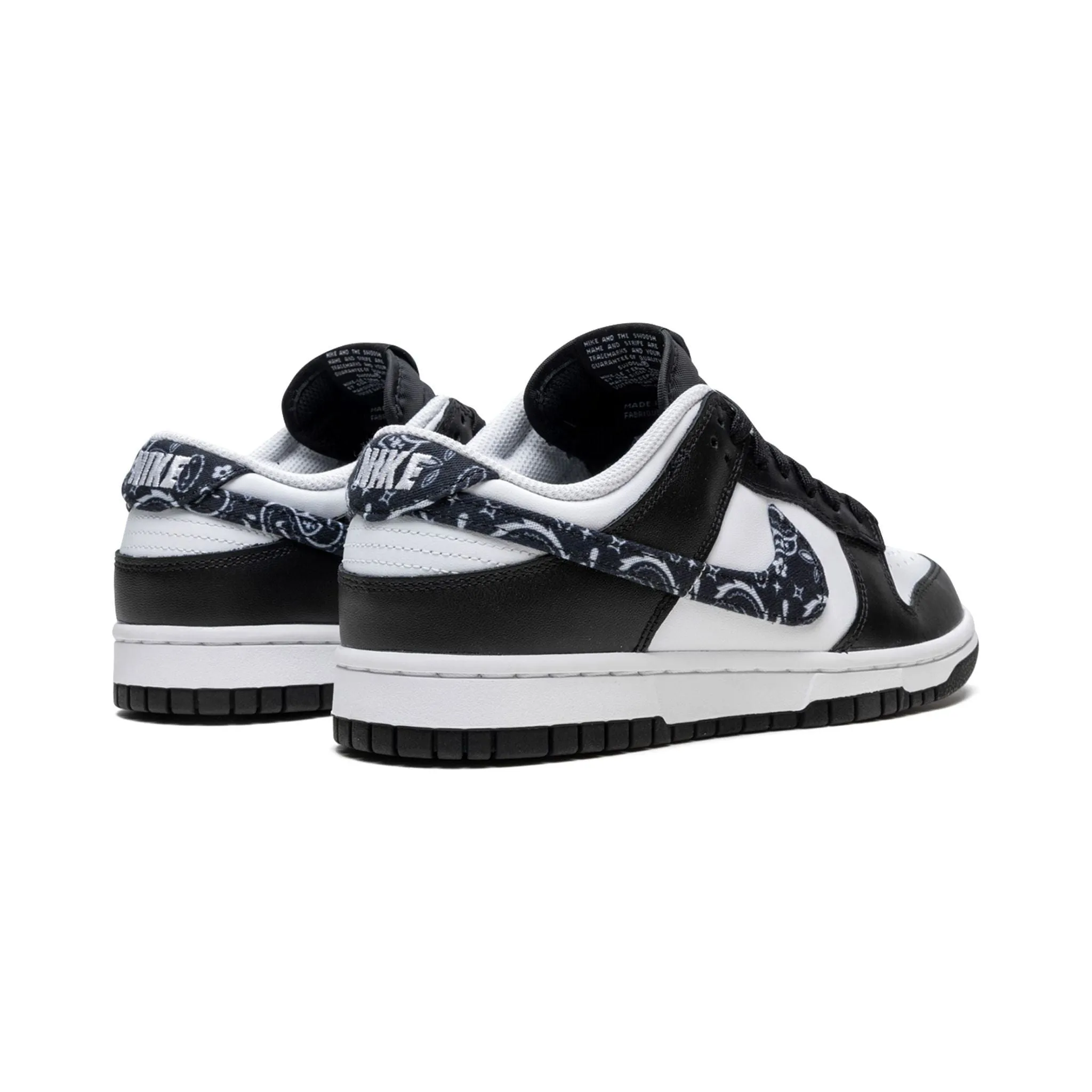 Lightweight Design Nike Dunk Low "Black White Paisley" (W)