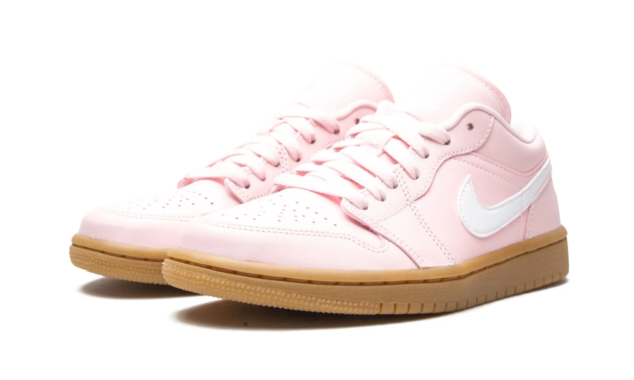 Air Jordan 1 Low Wmns Arctic Pink Gum Club Edge Neutral Base