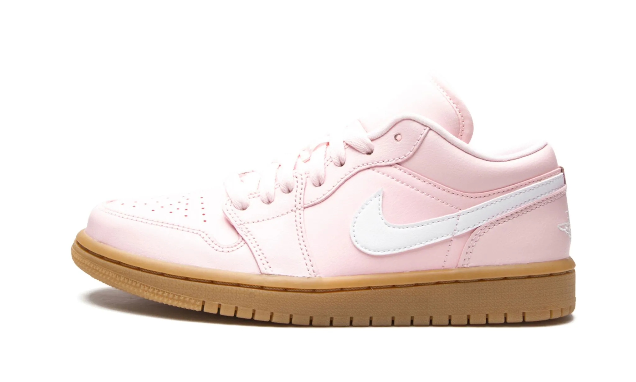 Air Jordan 1 Low Wmns Arctic Pink Gum Comfort Grip Velvet Rich