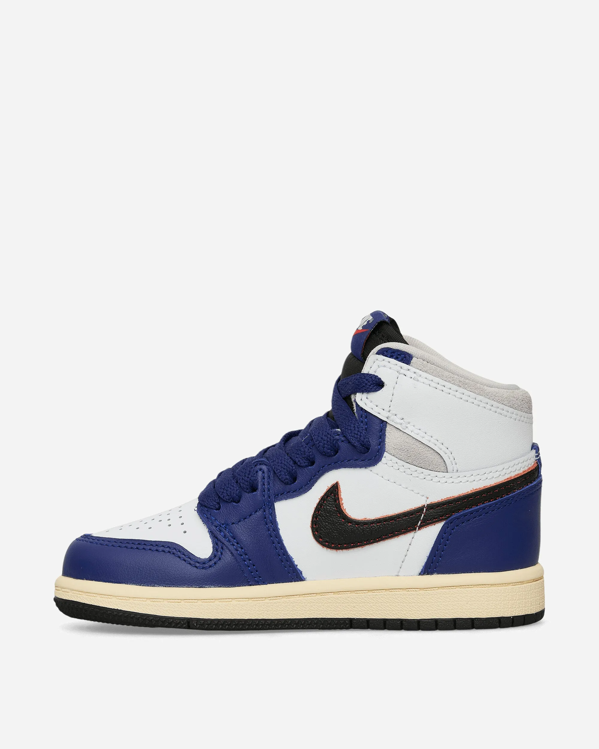 Air Jordan 1 High OG 'Rare Air' (PS) Sneakers White / Deep Royal Blue Action Fast Hiking