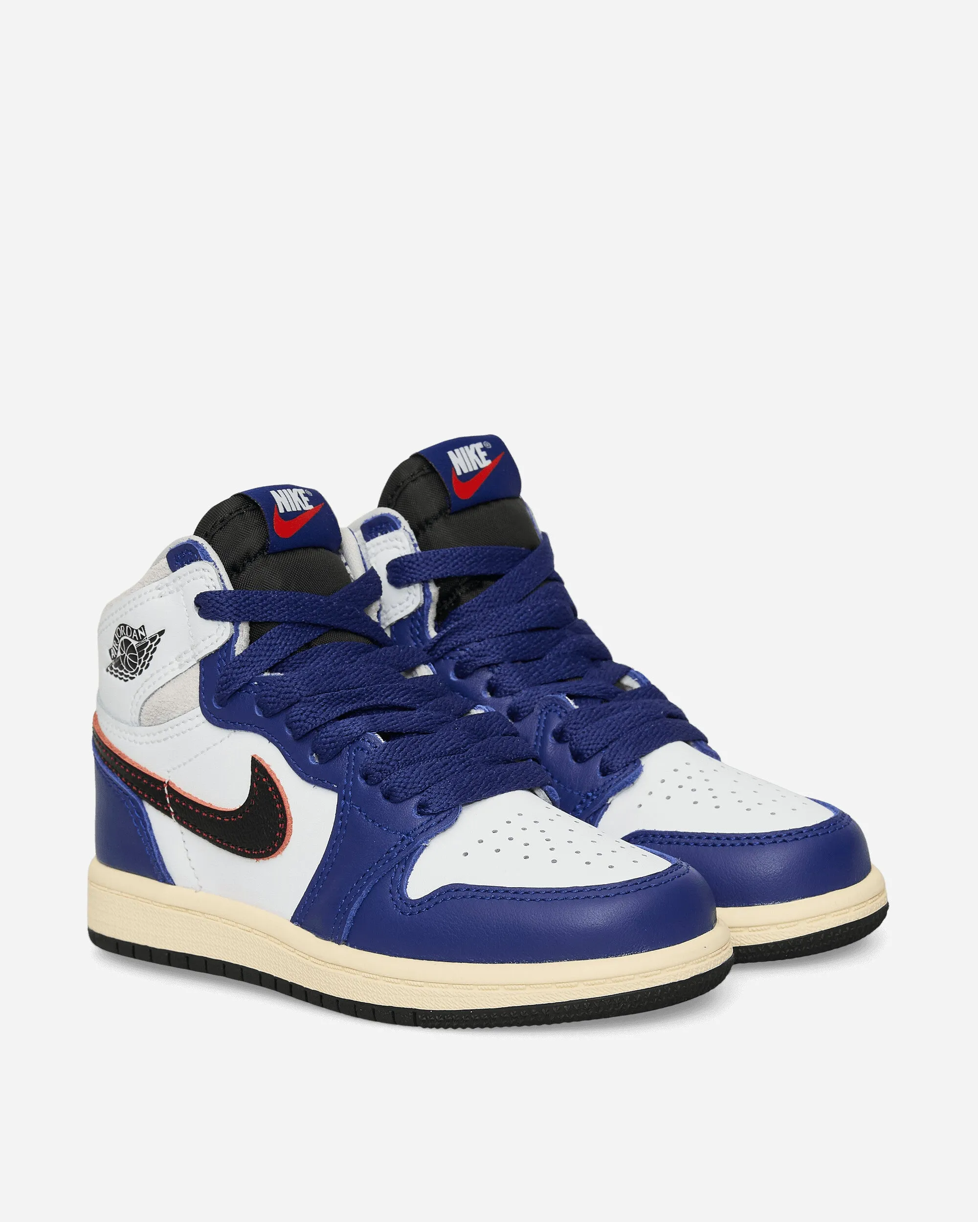 Wide fit Scandi Clean Air Jordan 1 High OG 'Rare Air' (PS) Sneakers White / Deep Royal Blue