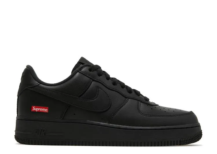 Nike Air Force 1 Low Supreme Black buckle Durable Walk