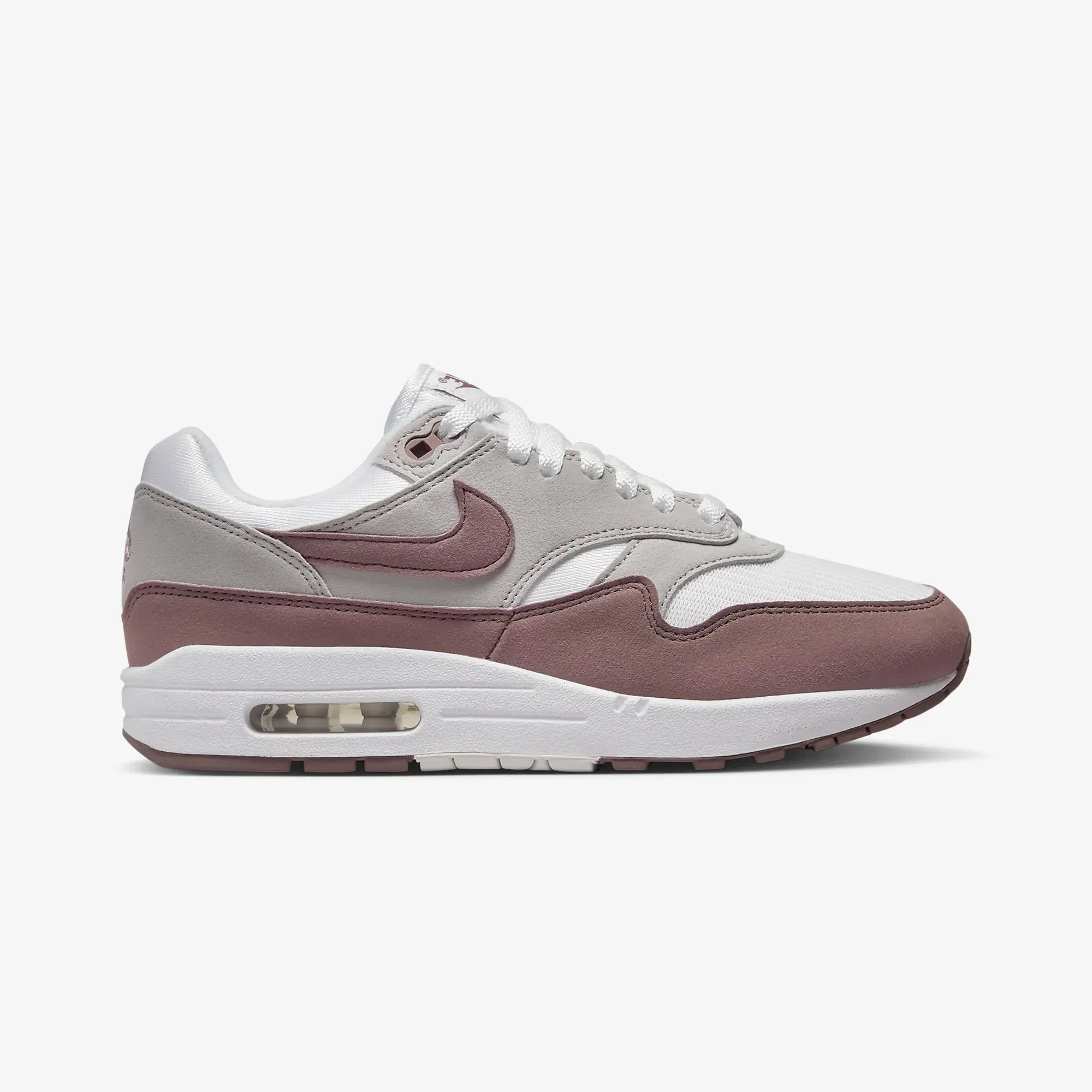 Nike | AIR MAX 1  { SUMMIT WHITE/SMOKEY MAUVE-LT IRON ORE Beauty Walk
