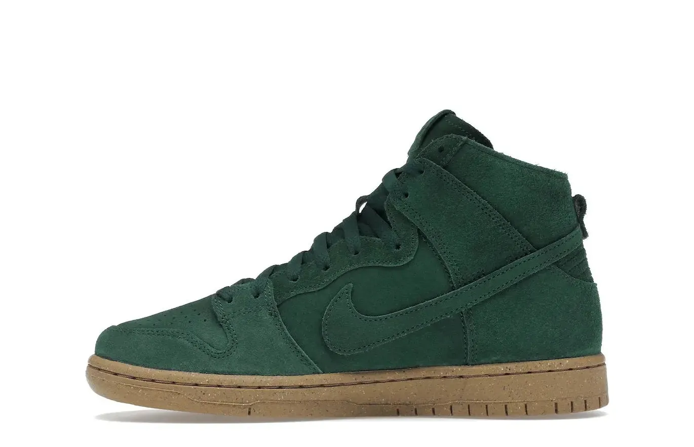 Soft All Matching Nike SB Dunk High Decon Gorge Green