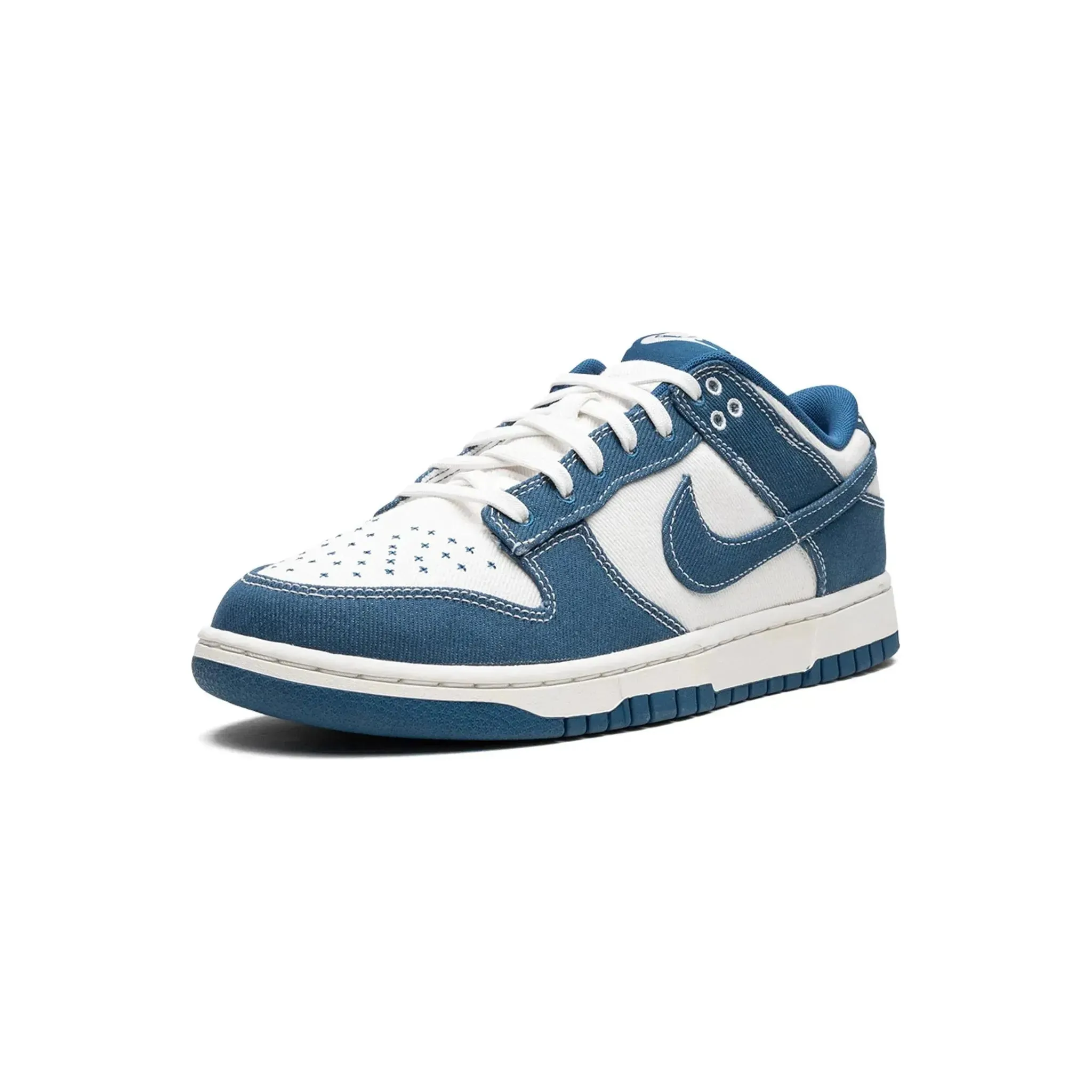 Dry Fast Fire Red Nike dunk low "Shashiko - Industrial Blue"