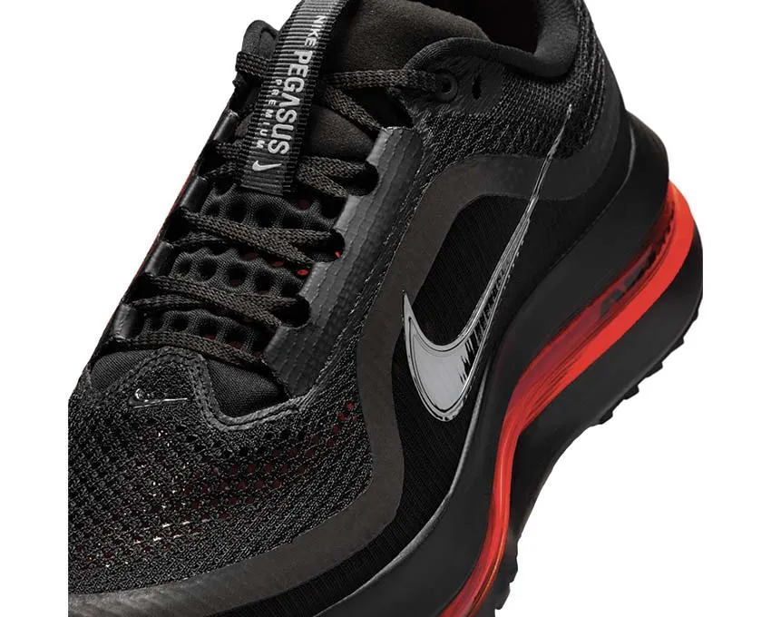 gusseted tongue running shoes Nike Pegasus Premium W "Black Crimson"