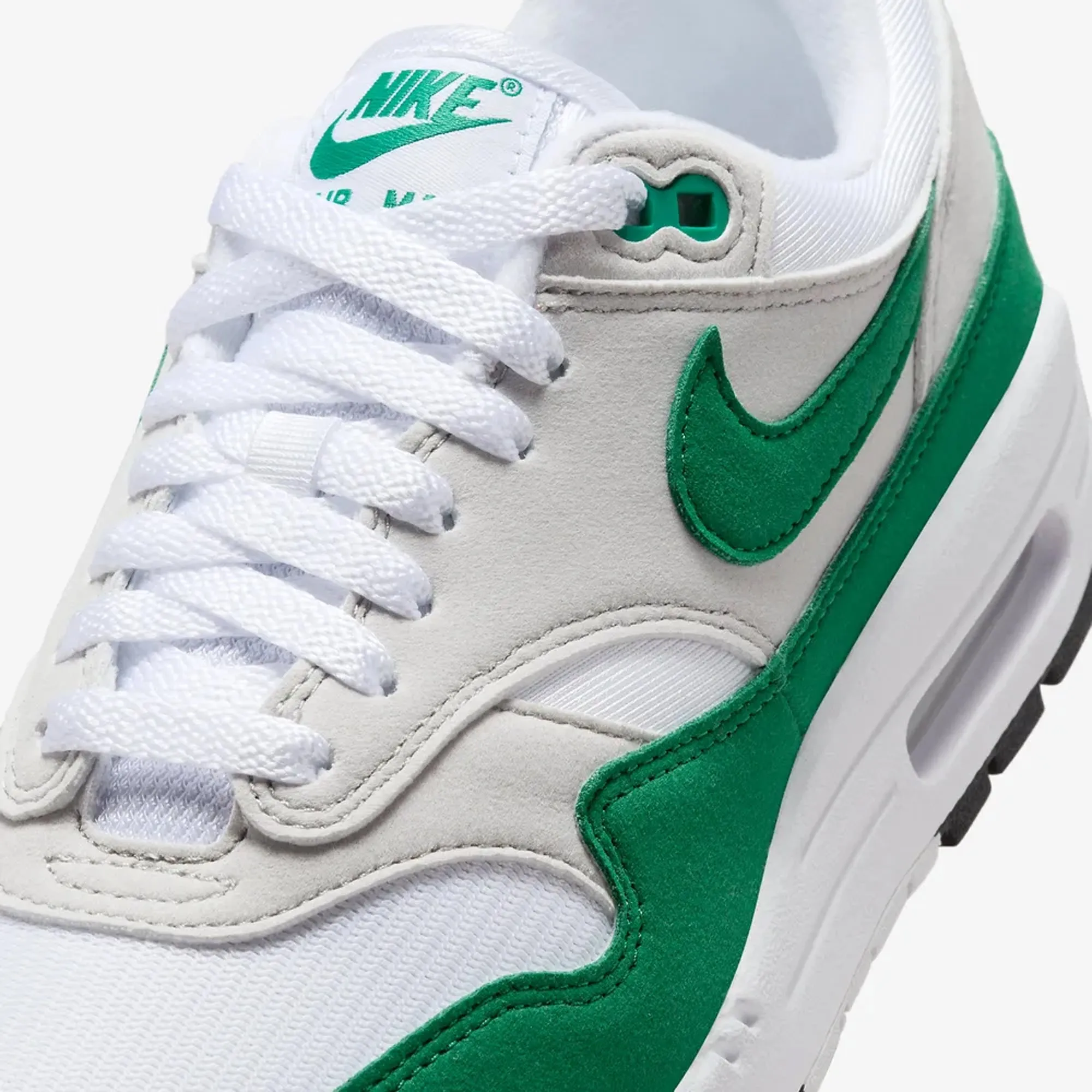 Nike | AIR MAX 1  { NEUTRAL GREY/MALACHITE-WHITE-BLACK Earth Mood Energy Core