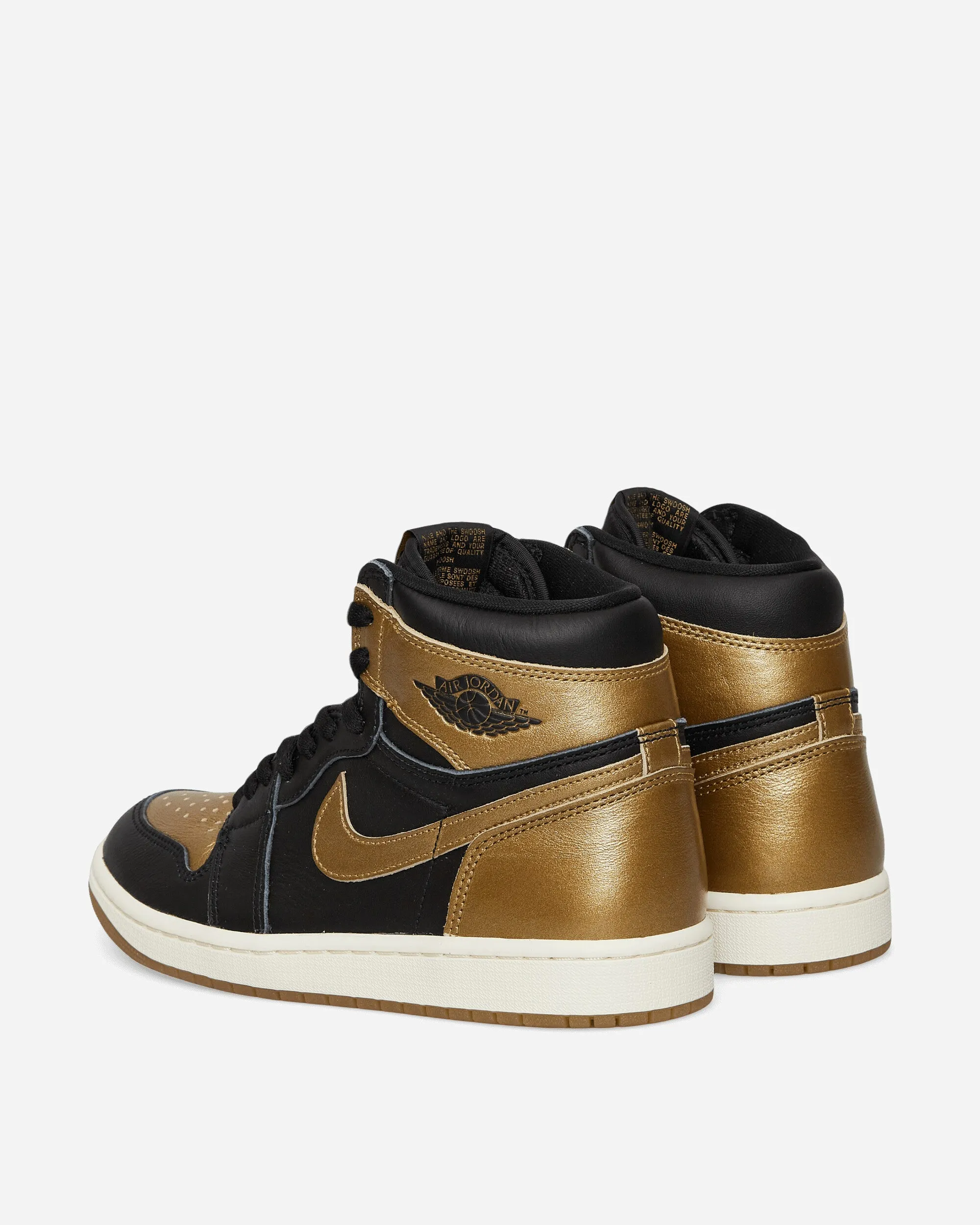Stable Step Love Glow Air Jordan 1 Retro High OG Sneakers Black / Gold