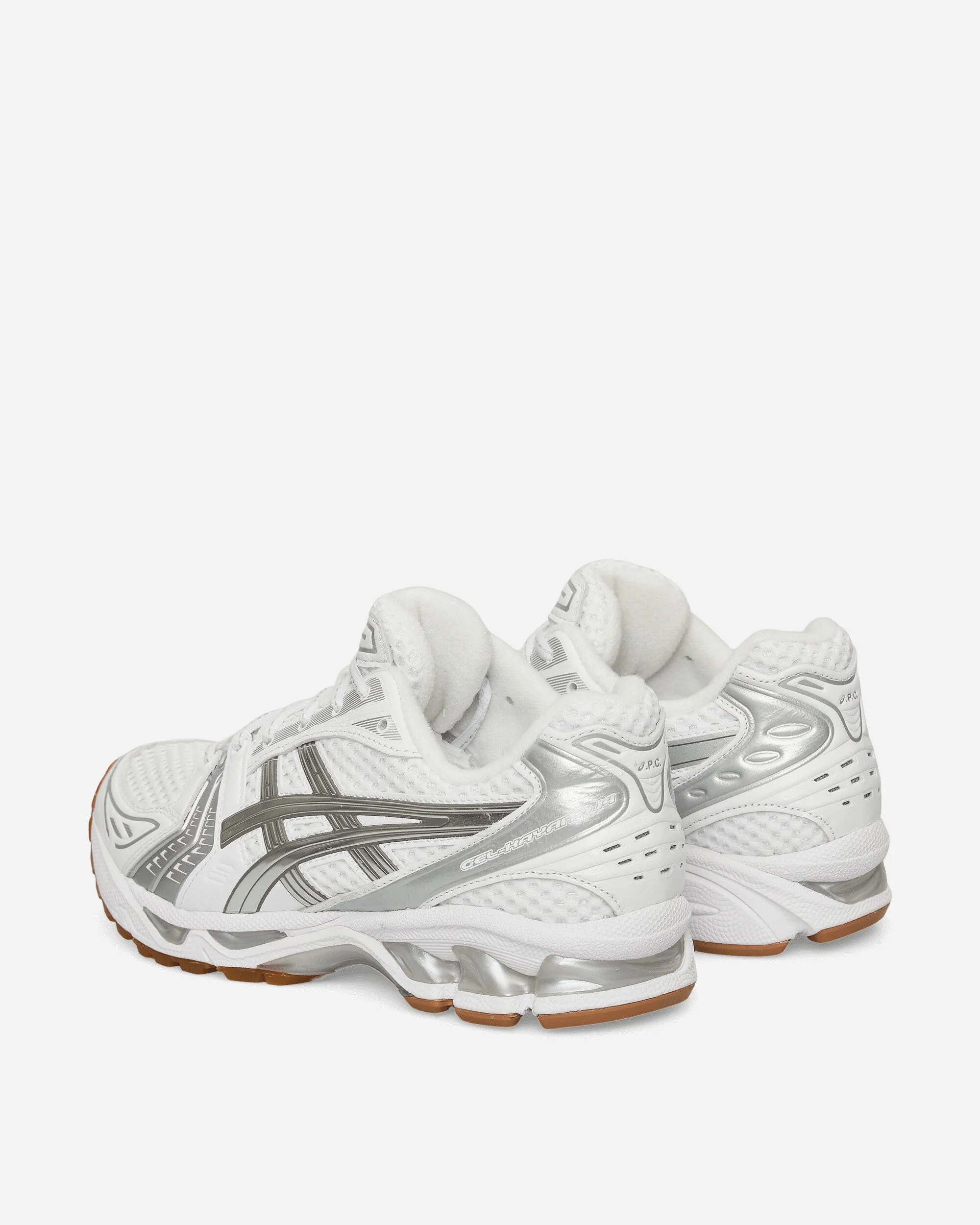 Bright Neon A.P.C. GEL-Kayano 14 Sneakers White / Pure Silver