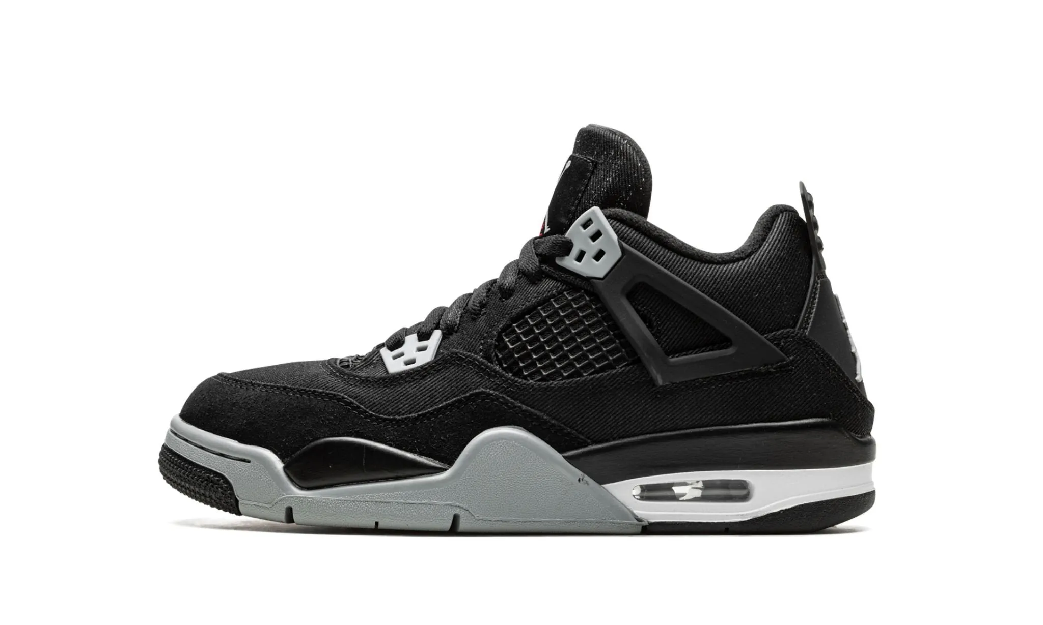 High Quality Minimal Vibe Jordan 4 Retro "Black Canvas" Grade School