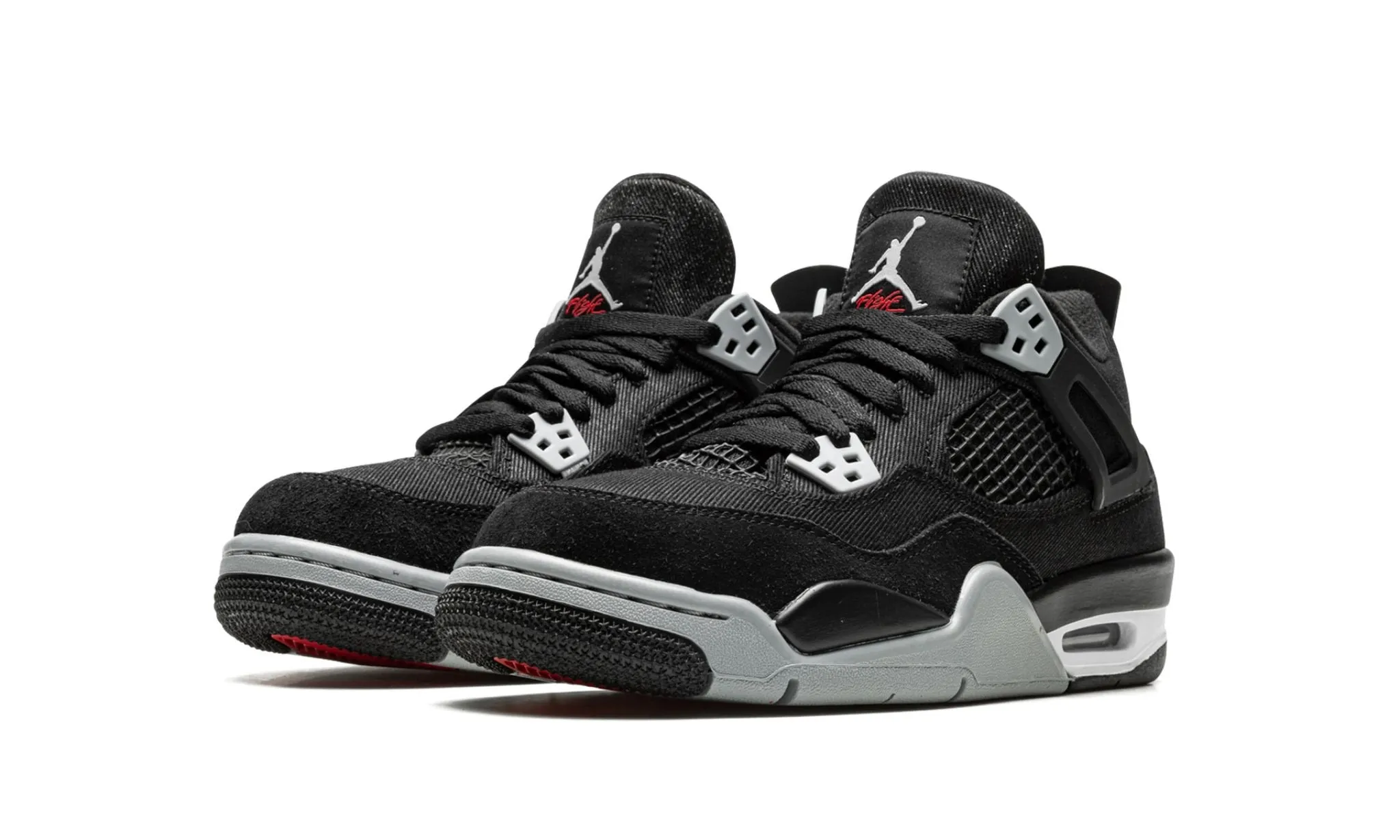 Jordan 4 Retro "Black Canvas" Grade School Low Impact School Pace