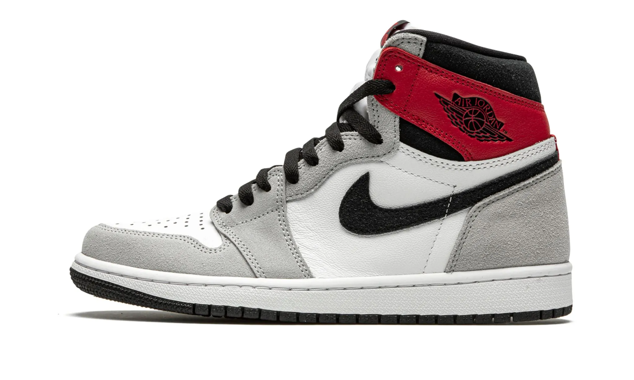 mesh material Low Effort Air Jordan 1 Retro High OG Smoke Grey
