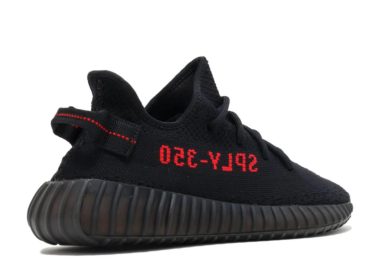 Adidas Yeezy Boost 350 V2 Black Red Urban Walking