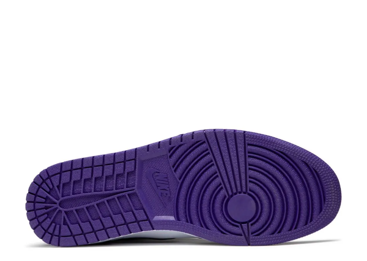 Air Jordan 1 Retro High OG Court Purple White Sleek Aesthetic